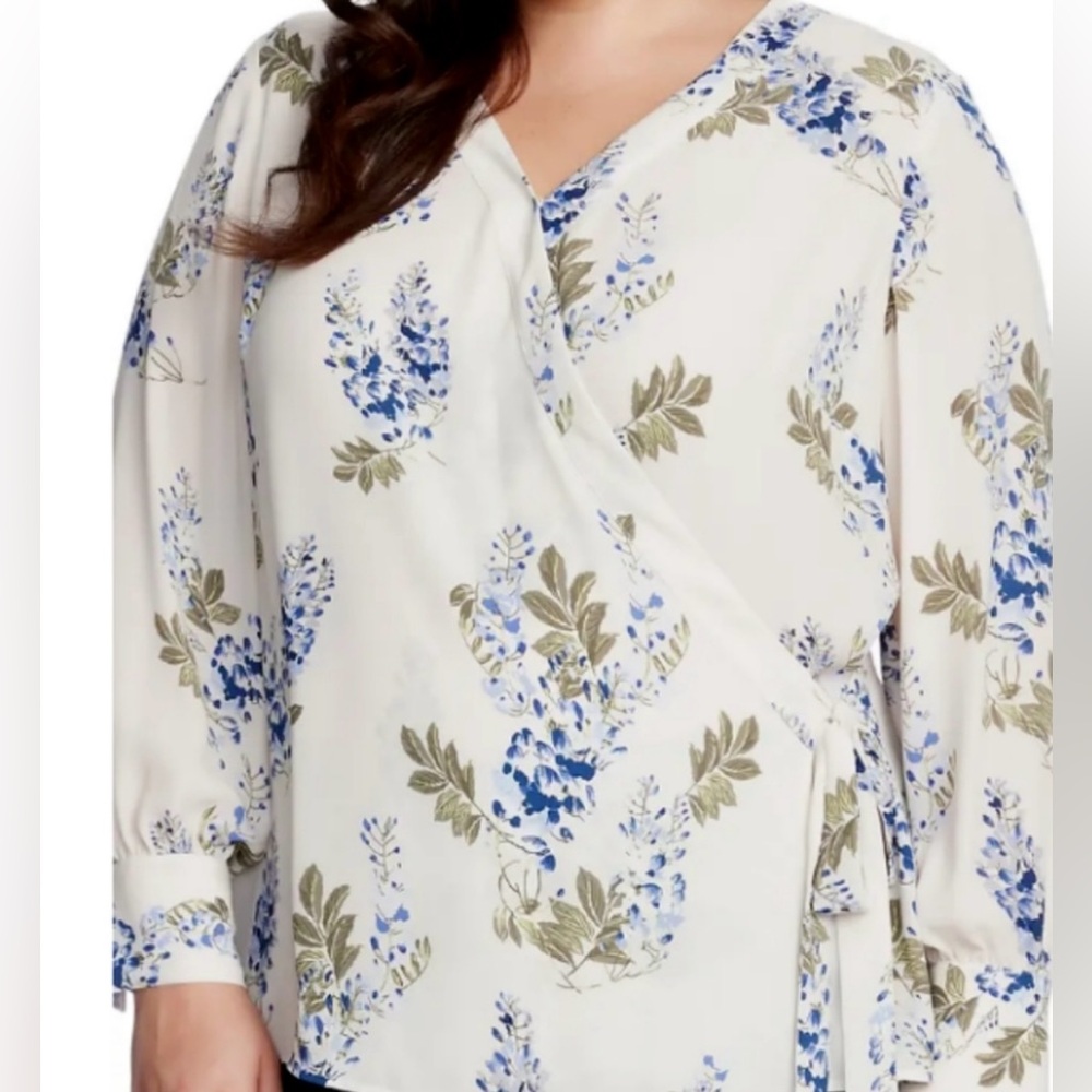 NWT VINCE CAMUTO WEEPING WILLOWS FLORAL TOP